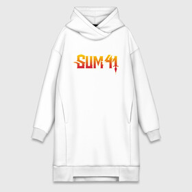 Платье-худи хлопок с принтом Logo SUM в Тюмени,  |  | order in decline | punk | punk rock | rock | sum 41 | sum41 | марк спиколак | панк рок | поп панк | рок | рок группа | сам фоти уан