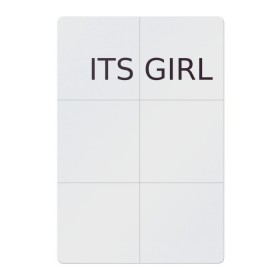 Магнитный плакат 2Х3 с принтом ITS GIRL в Тюмени, Полимерный материал с магнитным слоем | 6 деталей размером 9*9 см | Тематика изображения на принте: its girl | девушка | его девушка