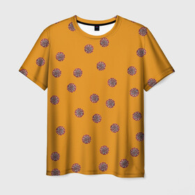 Мужская футболка 3D с принтом CoronaVirus в Тюмени, 100% полиэфир | прямой крой, круглый вырез горловины, длина до линии бедер | covid 19 | вирус | корона | коронавирус