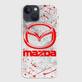 Чехол для iPhone 13 mini с принтом MAZDA RED LOGO | МАЗДА ЛОГО в Тюмени,  |  | auto | mazda | mps | sport | авто | автомобиль | автомобильные | бренд | мазда | марка | машины | мпс | спорт