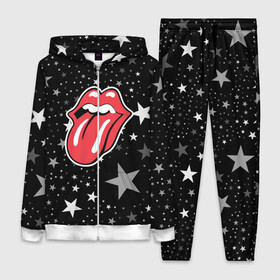 Женский костюм 3D с принтом rolling stones star в Тюмени,  |  | Тематика изображения на принте: mick jagger | music | rock | rolling stones | музыка | рок