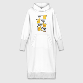 Платье удлиненное хлопок с принтом Pikachu в Тюмени,  |  | game | pikachu | аниме | игры | манги | покемон