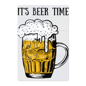 Магнитный плакат 2Х3 с принтом Its beer time в Тюмени, Полимерный материал с магнитным слоем | 6 деталей размером 9*9 см | beer | beer time | its beer time | надпись