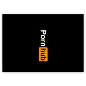 Поздравительная открытка с принтом PORNHUB в Тюмени, 100% бумага | плотность бумаги 280 г/м2, матовая, на обратной стороне линовка и место для марки
 | Тематика изображения на принте: brand | brazzers | fake taxi | faketaxi | hub | mode | playboy | бразерс | бренд | мода | фейк такси