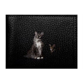 Обложка для студенческого билета с принтом Котики в Тюмени, натуральная кожа | Размер: 11*8 см; Печать на всей внешней стороне | Тематика изображения на принте: animal | animals | beast | black | cat | kitten | животное | животные | зверек | зверь | кот | котейка | котенок | котики | котэ | кошка | кошки | мейн кун | черная