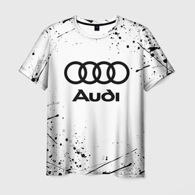 Мужская футболка 3D с принтом  AUDI в Тюмени, 100% полиэфир | прямой крой, круглый вырез горловины, длина до линии бедер | audi | auto | sport | авто | автомобиль | автомобильные | ауди | бренд | марка | машины | спорт