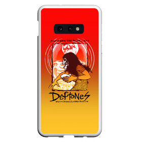 Чехол для Samsung S10E с принтом Deftones Poster в Тюмени, Силикон | Область печати: задняя сторона чехла, без боковых панелей | chi cheng | chino moreno | deftones | dia de los | diamond eye | дефтонс | серхио вега | стивен карпентер | фрэнк делгадо | чи ченг | чино морено | эйб каннингем