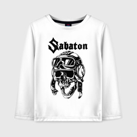 Детский лонгслив хлопок с принтом Sabaton в Тюмени, 100% хлопок | круглый вырез горловины, полуприлегающий силуэт, длина до линии бедер | battle | panzerkampf | primo victoria | sabaton | the art of war | the great war | атака мертвецов | бисмарк | броден | войны | группа | йоаким | латный ботинок | метал | ночные ведьмы | пауэр | рок | рыцарские доспехи | сабатон