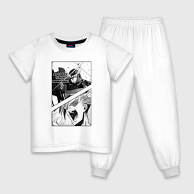 Детская пижама хлопок с принтом Gurren lagann в Тюмени, 100% хлопок |  брюки и футболка прямого кроя, без карманов, на брюках мягкая резинка на поясе и по низу штанин
 | Тематика изображения на принте: anime | gurren lagann | manga. | аниме | гуррен лаганн | манга
