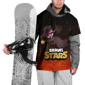Накидка на куртку 3D с принтом Brawl stars Mortis Мортис в Тюмени, 100% полиэстер |  | brawl | brawl stars | brawlstars | brawl_stars | jessie | mortis | бравл | бравлстарс | мортис