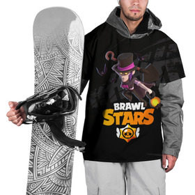 Накидка на куртку 3D с принтом Brawl stars Mortis Мортис в Тюмени, 100% полиэстер |  | Тематика изображения на принте: brawl | brawl stars | brawlstars | brawl_stars | jessie | mortis | бравл | бравлстарс | ворон | мортис