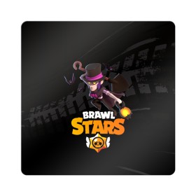 Магнит виниловый Квадрат с принтом Brawl stars Mortis Мортис в Тюмени, полимерный материал с магнитным слоем | размер 9*9 см, закругленные углы | Тематика изображения на принте: brawl | brawl stars | brawlstars | brawl_stars | jessie | mortis | бравл | бравлстарс | ворон | мортис