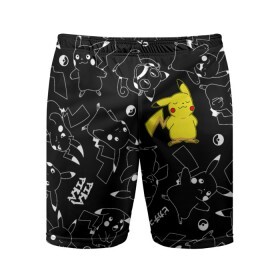 Мужские шорты спортивные с принтом ПИКАЧУ в Тюмени,  |  | pika pika | pikachu | pokemon | пика пика | пикачу | покемон