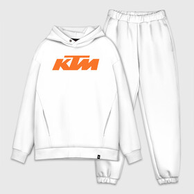 Мужской костюм хлопок OVERSIZE с принтом KTM | КТМ Лого в Тюмени,  |  | Тематика изображения на принте: enduro | ktm | moto | motocycle | sportmotorcycle | ктм | мото | мотоспорт