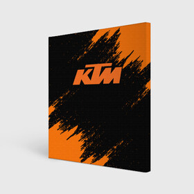 Холст квадратный с принтом KTM в Тюмени, 100% ПВХ |  | enduro | ktm | moto | moto sport | motocycle | sportmotorcycle | ктм | мото | мото спорт | мотоспорт | спорт мото