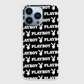 Чехол для iPhone 13 Pro с принтом PLAYBOY PATTERN | ПЛЕЙБОЙ ПАТТЕРН (Z) в Тюмени,  |  | brand | brazzers | fake taxi | faketaxi | hub | mode | playboy | бразерс | бренд | мода | фейк такси