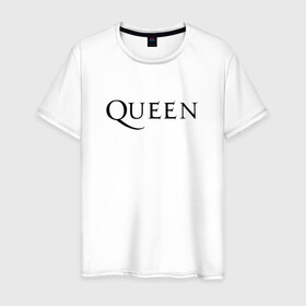 Мужская футболка хлопок с принтом QUEEN (НА СПИНЕ) в Тюмени, 100% хлопок | прямой крой, круглый вырез горловины, длина до линии бедер, слегка спущенное плечо. | Тематика изображения на принте: queen | rock | we will rock you | брайан мэи | группа queen | группа квин | джон дикон | квин | королева | король | роджер тейлор | рок | фредди меркьюри