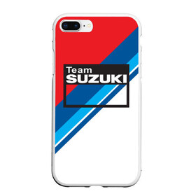 Чехол для iPhone 7Plus/8 Plus матовый с принтом Suzuki Moto Sport в Тюмени, Силикон | Область печати: задняя сторона чехла, без боковых панелей | 2020 | auto | bike | moto | motorcycle | sport | авто | автомобиль | автомобильные | байк | бренд | марка | машины | мото | мотоциклы | спорт