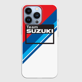 Чехол для iPhone 13 Pro с принтом SUZUKI MOTO SPORT | СУЗУКИ МОТО СПОРТ (Z) в Тюмени,  |  | 2020 | auto | bike | moto | motorcycle | sport | авто | автомобиль | автомобильные | байк | бренд | марка | машины | мото | мотоциклы | спорт