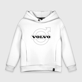 Детское худи Oversize хлопок с принтом VOLVO в Тюмени, френч-терри — 70% хлопок, 30% полиэстер. Мягкий теплый начес внутри —100% хлопок | боковые карманы, эластичные манжеты и нижняя кромка, капюшон на магнитной кнопке | auto | s60 | s90 | v60 | v90 | volvo | xc60 | xc90 | авто | автомобиль | ам | волва | вольво | карбон | машина | машины