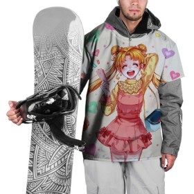 Накидка на куртку 3D с принтом SAILOR MOON в Тюмени, 100% полиэстер |  | anime | japan | manga | sailor moon | аниме | девочка | девушка | луна | лунная призма | манга | сейлор мун | сэйлор мун | япония