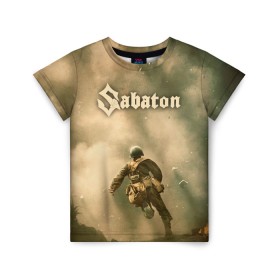 Детская футболка 3D с принтом Sabaton в Тюмени, 100% гипоаллергенный полиэфир | прямой крой, круглый вырез горловины, длина до линии бедер, чуть спущенное плечо, ткань немного тянется | battle | panzerkampf | primo victoria | sabaton | the art of war | the great war | атака мертвецов | бисмарк | броден | войны | группа | йоаким | латный ботинок | метал | ночные ведьмы | пауэр | рок | рыцарские доспехи | сабатон