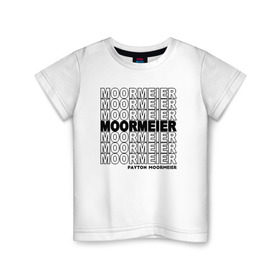 Детская футболка хлопок с принтом PAYTON MOORMEIER в Тюмени, 100% хлопок | круглый вырез горловины, полуприлегающий силуэт, длина до линии бедер | payton moormeier | payton moormeier love | пейтон моормиер. | пейтон тик ток