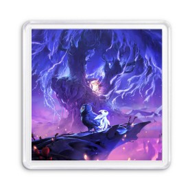 Магнит 55*55 с принтом Ori and the Will of the Wisps в Тюмени, Пластик | Размер: 65*65 мм; Размер печати: 55*55 мм | ori | ori and the will of the wisps | игра | игры | ори | ори 2 | платформер