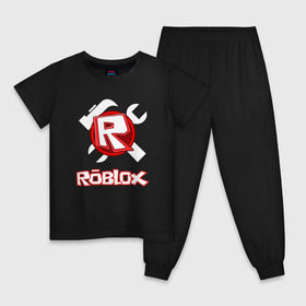 Детская пижама хлопок с принтом ROBLOX в Тюмени, 100% хлопок |  брюки и футболка прямого кроя, без карманов, на брюках мягкая резинка на поясе и по низу штанин
 | roblox | roblox games. | игра роблокс | роблокс | робукс