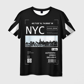 Мужская футболка 3D с принтом New-York Strips в Тюмени, 100% полиэфир | прямой крой, круглый вырез горловины, длина до линии бедер | fashion | hypebeast | off | off white | streetwear | virgil abloh | white | вайт | итальянский | мода | офф | офф вайт | стаил | стритвир | уличный | урбан