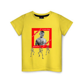 Детская футболка хлопок с принтом Little Big в Тюмени, 100% хлопок | круглый вырез горловины, полуприлегающий силуэт, длина до линии бедер | Тематика изображения на принте: 2020 | big | little | бузова | евровиденье | спасибо | танцевальная | что