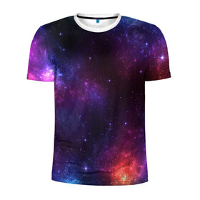 Мужская футболка 3D спортивная с принтом КОСМОС | SPACE (Z) в Тюмени, 100% полиэстер с улучшенными характеристиками | приталенный силуэт, круглая горловина, широкие плечи, сужается к линии бедра | colors | galaxy | paints | space | star
nebula | абстракция | вселенная | галактика | звезда | звезды | космический | краски | планеты