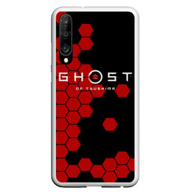 Чехол для Honor P30 с принтом Ghost в Тюмени, Силикон | Область печати: задняя сторона чехла, без боковых панелей | ghost of tsushima | playstation 4 | бесшумный | дзин | красный листок | монгол | монголы | монгольская империя | призрак | самураи | самурай | хан | цусима | япония