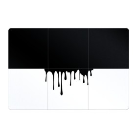 Магнитный плакат 3Х2 с принтом Drop в Тюмени, Полимерный материал с магнитным слоем | 6 деталей размером 9*9 см | Тематика изображения на принте: белые | капля | черно белые | черные