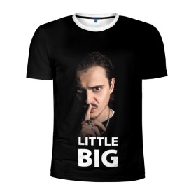 Мужская футболка 3D спортивная с принтом Little Big. Илья Прусикин в Тюмени, 100% полиэстер с улучшенными характеристиками | приталенный силуэт, круглая горловина, широкие плечи, сужается к линии бедра | little big | евровидение | илья прусикин