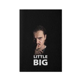 Обложка для паспорта матовая кожа с принтом Little Big. Илья Прусикин в Тюмени, натуральная матовая кожа | размер 19,3 х 13,7 см; прозрачные пластиковые крепления | little big | евровидение | илья прусикин