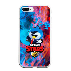 Чехол для iPhone 7Plus/8 Plus матовый с принтом Brawl Stars AGENT P в Тюмени, Силикон | Область печати: задняя сторона чехла, без боковых панелей | brawl stars скин mr p | крутой агент п | персонаж бравл старс | пингвин в очках