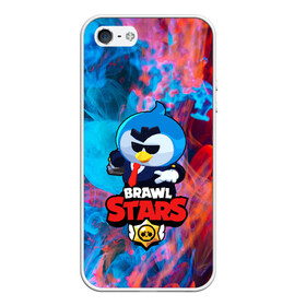 Чехол для iPhone 5/5S матовый с принтом Brawl Stars AGENT P в Тюмени, Силикон | Область печати: задняя сторона чехла, без боковых панелей | brawl stars скин mr p | крутой агент п | персонаж бравл старс | пингвин в очках