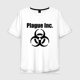 Мужская футболка хлопок Oversize с принтом PLAGUE INC - (КОРОНАВИРУС). в Тюмени, 100% хлопок | свободный крой, круглый ворот, “спинка” длиннее передней части | coronavirus | plague inc | plague inc: evolved | вирус в китае | кнр | коронавирус | плагуе инк | плагуе инк: эволвед | эпидемия