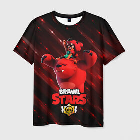 Мужская футболка 3D с принтом Brawl stars Nita Нита в Тюмени, 100% полиэфир | прямой крой, круглый вырез горловины, длина до линии бедер | brawl | brawl stars | brawlstars | brawl_stars | jessie | nita | бравл | бравлстарс | нита