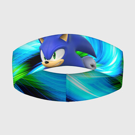 Повязка на голову 3D с принтом Sonic. в Тюмени,  |  | game | sonic | sonic the hedgehog | видеоигра | доктор эггман | ёж | ёж соник | игра | сега | синий антропоморфный ёж | соник | соник в кино