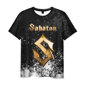 Мужская футболка 3D с принтом SABATON в Тюмени, 100% полиэфир | прямой крой, круглый вырез горловины, длина до линии бедер | sabaton | skull | даниель муллбак | йоаким броден | крис рёланд | оскар монтелиус | пэр сундстрём | рикард сунден | сабатон | скелет | тоббе энглунд | томми юханссон | ханнес ван дал | черепа