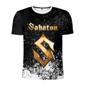 Мужская футболка 3D спортивная с принтом SABATON в Тюмени, 100% полиэстер с улучшенными характеристиками | приталенный силуэт, круглая горловина, широкие плечи, сужается к линии бедра | Тематика изображения на принте: sabaton | skull | даниель муллбак | йоаким броден | крис рёланд | оскар монтелиус | пэр сундстрём | рикард сунден | сабатон | скелет | тоббе энглунд | томми юханссон | ханнес ван дал | черепа