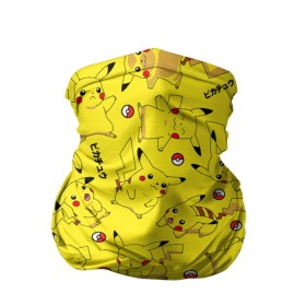 Бандана-труба 3D с принтом ПИКАЧУ в Тюмени, 100% полиэстер, ткань с особыми свойствами — Activecool | плотность 150‒180 г/м2; хорошо тянется, но сохраняет форму | pika pika | pikachu | pokemon | пика пика | пикачу | покемон