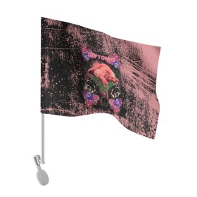 Флаг для автомобиля с принтом Deftones в Тюмени, 100% полиэстер | Размер: 30*21 см | chi cheng | chino moreno | deftones | dia de los | diamond eye | дефтонс | серхио вега | стивен карпентер | фрэнк делгадо | чи ченг | чино морено | эйб каннингем