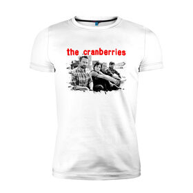 Мужская футболка хлопок Slim с принтом The Cranberries в Тюмени, 92% хлопок, 8% лайкра | приталенный силуэт, круглый вырез ворота, длина до линии бедра, короткий рукав | cranberries | dolores mary eileen | rock | the cranberries | альтернативный рок | долорес | дрим поп | кельтик рок | клюква | музыка | панк | рок | софт рок