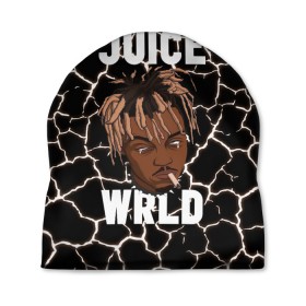 Шапка 3D с принтом Juice WRLD. в Тюмени, 100% полиэстер | универсальный размер, печать по всей поверхности изделия | eminem | godzilla | juice wrld | rap | американский рэпер | годзила | зарубежный реп | маршалл брюс мэтерс | музыка | реп | рэпер | эминем