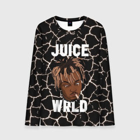 Мужской лонгслив 3D с принтом Juice WRLD. в Тюмени, 100% полиэстер | длинные рукава, круглый вырез горловины, полуприлегающий силуэт | eminem | godzilla | juice wrld | rap | американский рэпер | годзила | зарубежный реп | маршалл брюс мэтерс | музыка | реп | рэпер | эминем