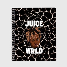 Тетрадь с принтом Juice WRLD в Тюмени, 100% бумага | 48 листов, плотность листов — 60 г/м2, плотность картонной обложки — 250 г/м2. Листы скреплены сбоку удобной пружинной спиралью. Уголки страниц и обложки скругленные. Цвет линий — светло-серый
 | eminem | godzilla | juice wrld | rap | американский рэпер | годзила | зарубежный реп | маршалл брюс мэтерс | музыка | реп | рэпер | эминем