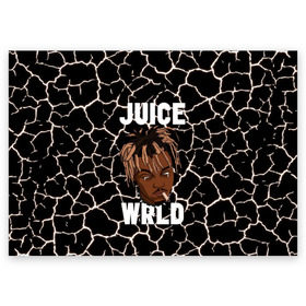 Поздравительная открытка с принтом Juice WRLD. в Тюмени, 100% бумага | плотность бумаги 280 г/м2, матовая, на обратной стороне линовка и место для марки
 | eminem | godzilla | juice wrld | rap | американский рэпер | годзила | зарубежный реп | маршалл брюс мэтерс | музыка | реп | рэпер | эминем